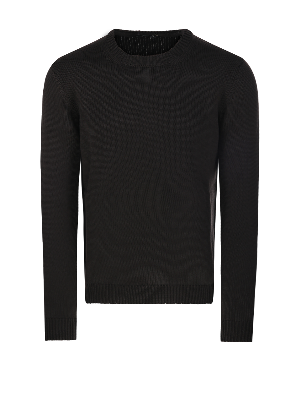 UOMO ROBERTO COLLINA MAGLIONE IN LANA VERGINE MARRONE