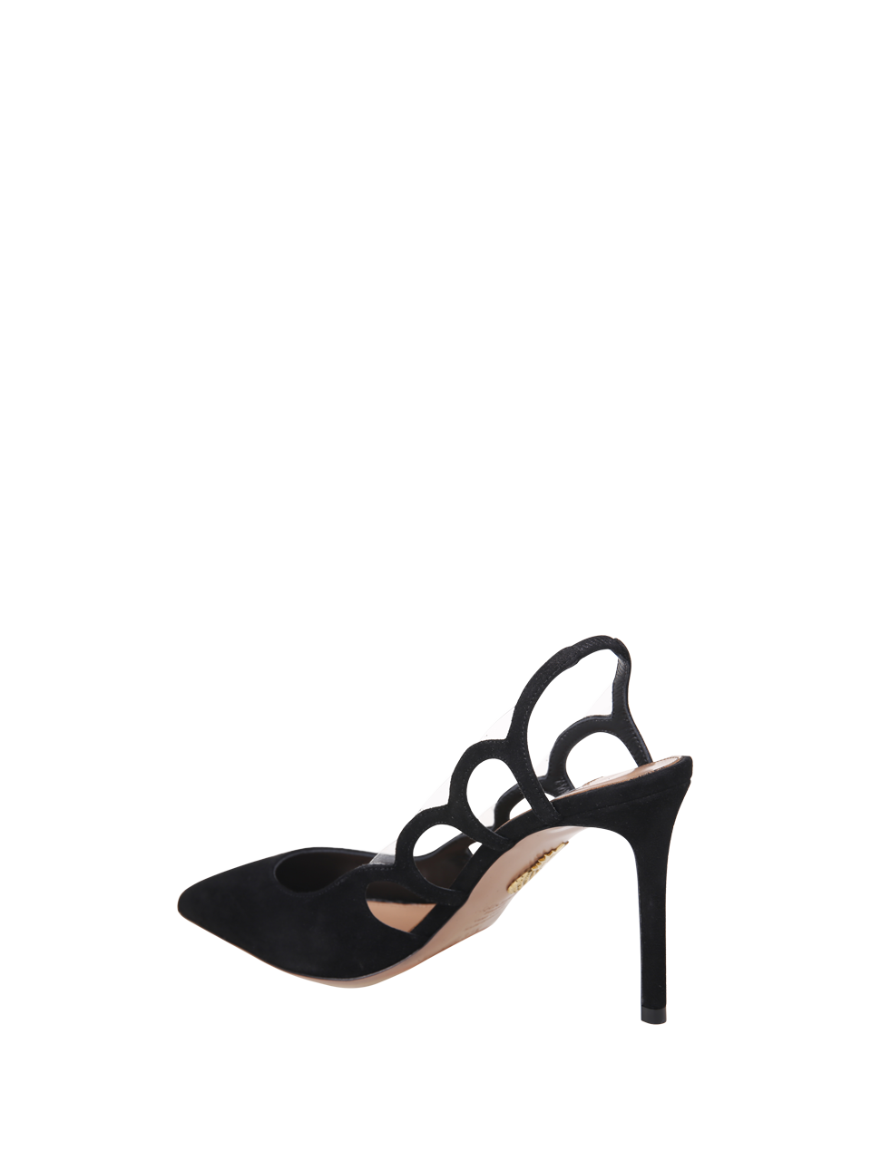 【送料&関税込】Aquazzura Black Velvet Moves Sling 65 Very Bow Tie Sling 35 BLACK Aquazzura@ Official