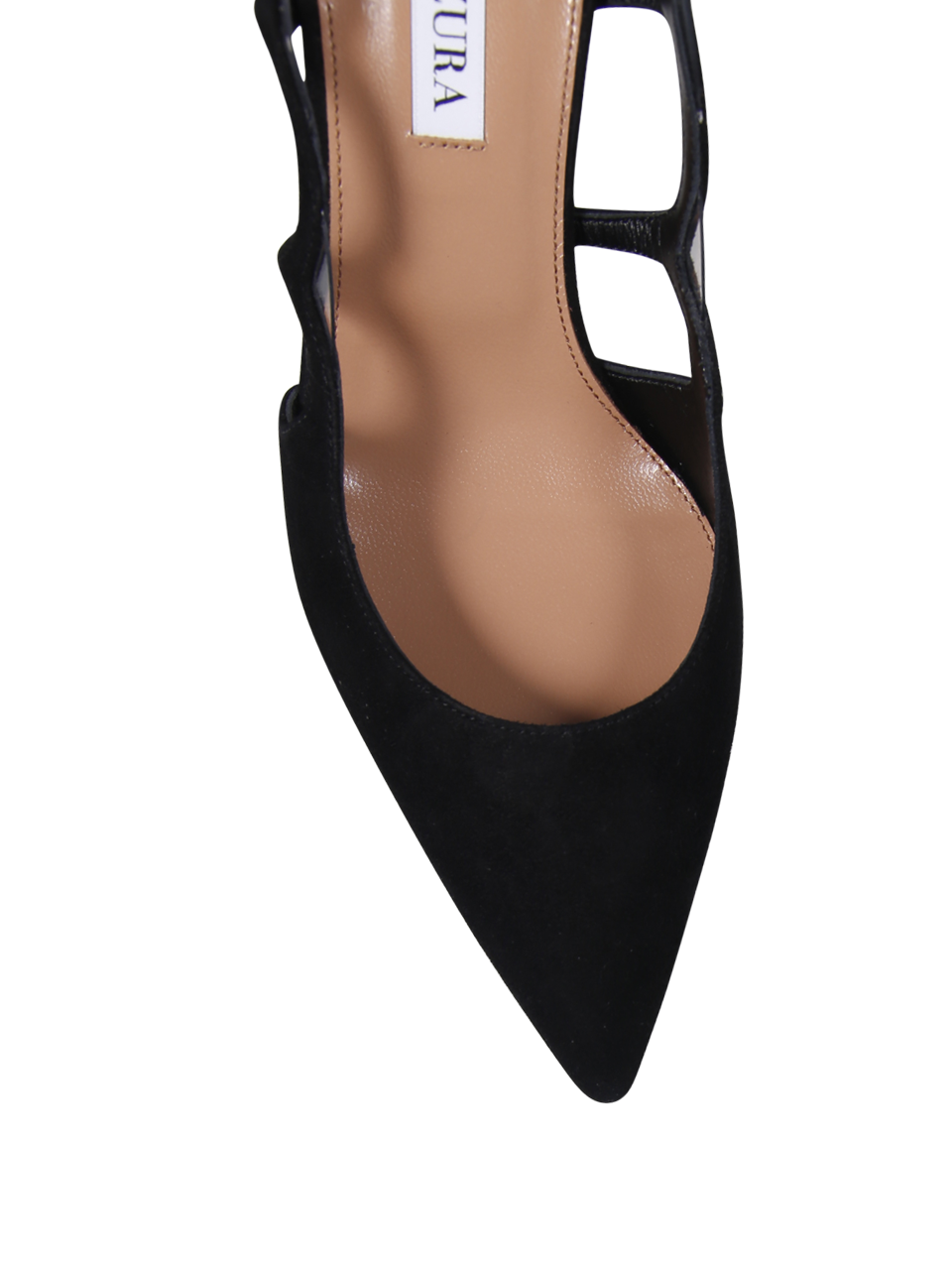 【送料&関税込】Aquazzura Black Velvet Moves Sling 65 Aquazzura Black Velvet Moves Sling 65 | italist