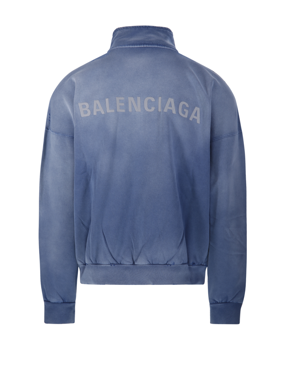 【送料&関税込】Balenciaga Blue Jacket With Classic Collar A MEN BALENCIAGA BLUE COTTON ZIP-UP HOODIE