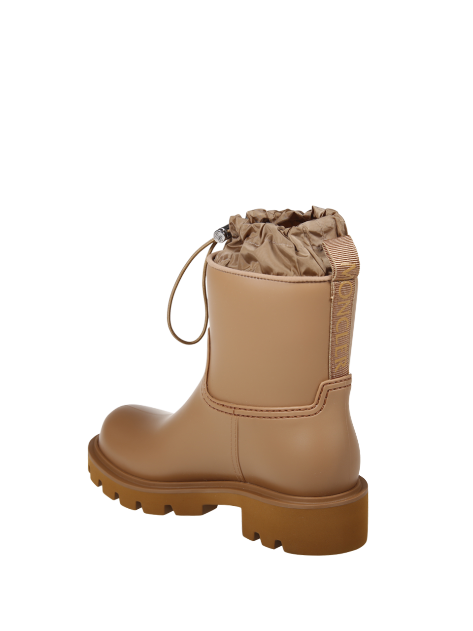 DONNA MONCLER STIVALI DA PIOGGIA KICKSTREAM IN PVC BEIGE