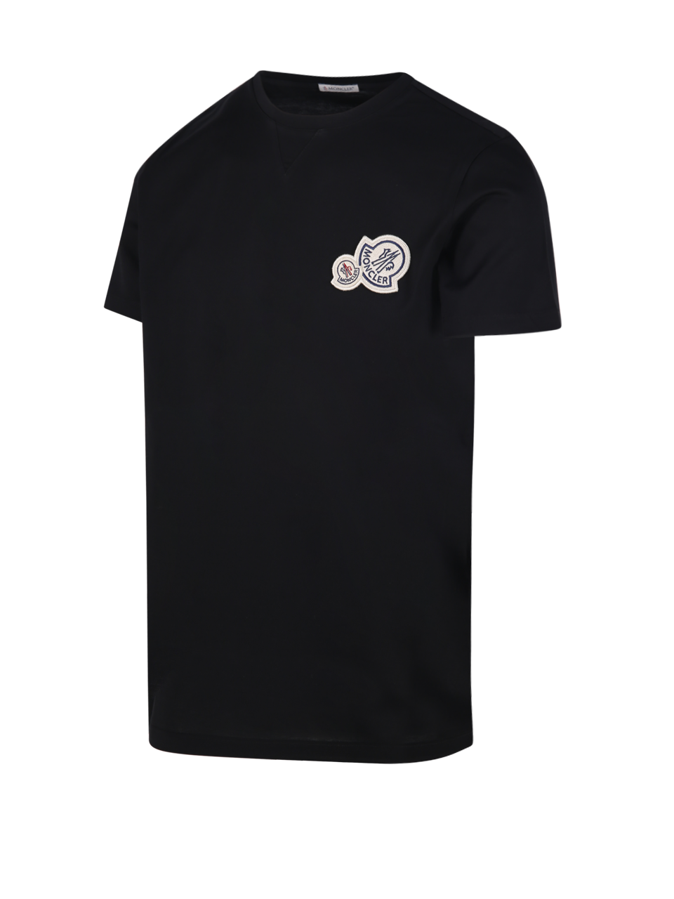【MONCLER】DOUBLE COLLAR COTTON T-SHIRT ダブルネック Tシャツ Moncler - Double Logo cotton jersey T-shirt Moncler