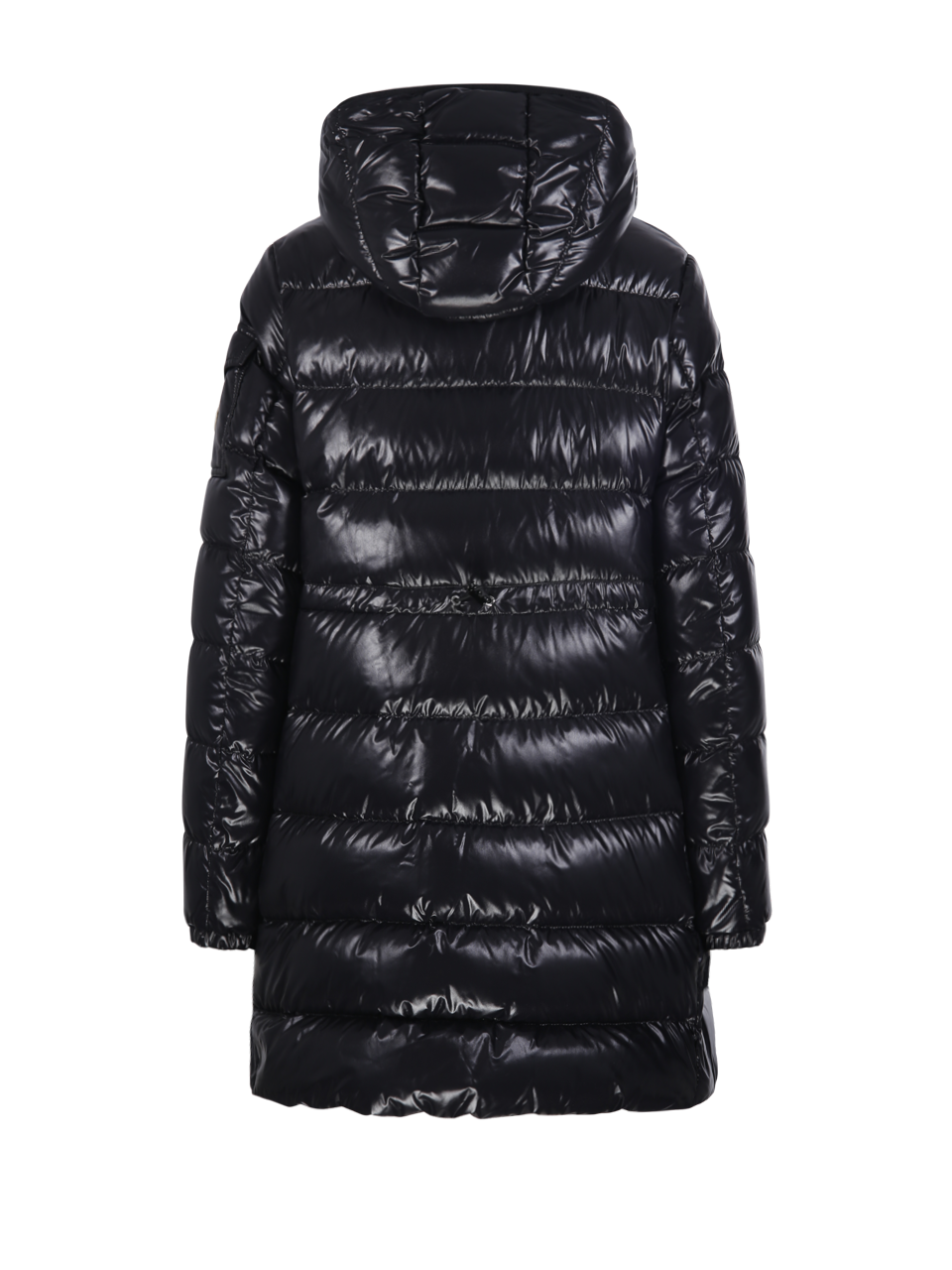 WOMAN MONCLER BLACK POLYAMIDE COURCELLES LONG DOWN JACKET