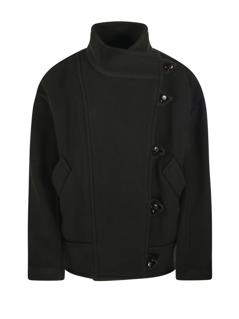 WOMAN MARANT ETOILE BROWN VIRGIN WOOL GESINA GB COAT
