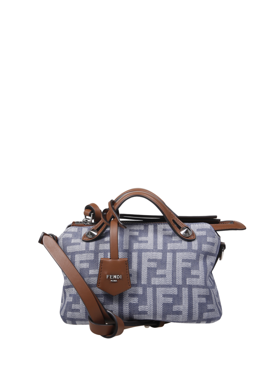 WOMAN FENDI BLUE CALF LEATHER MINI BY THE WAY BAG