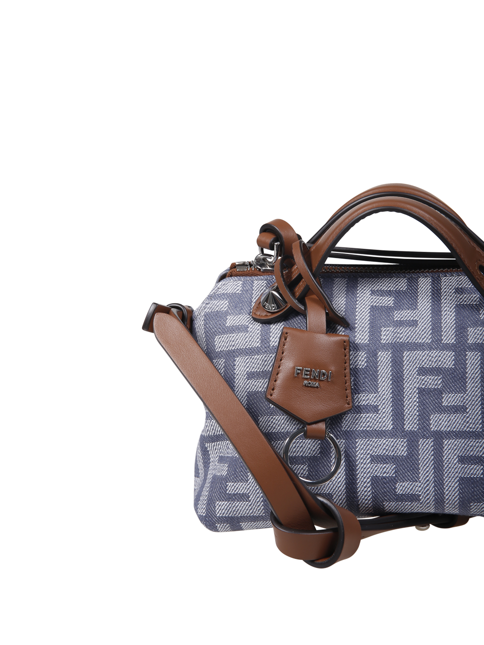 WOMAN FENDI BLUE CALF LEATHER MINI BY THE WAY BAG