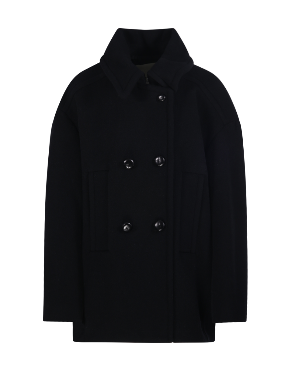 DONNA MARANT ETOILE CAPPOTTO IN LANA NERA FIBY GB
