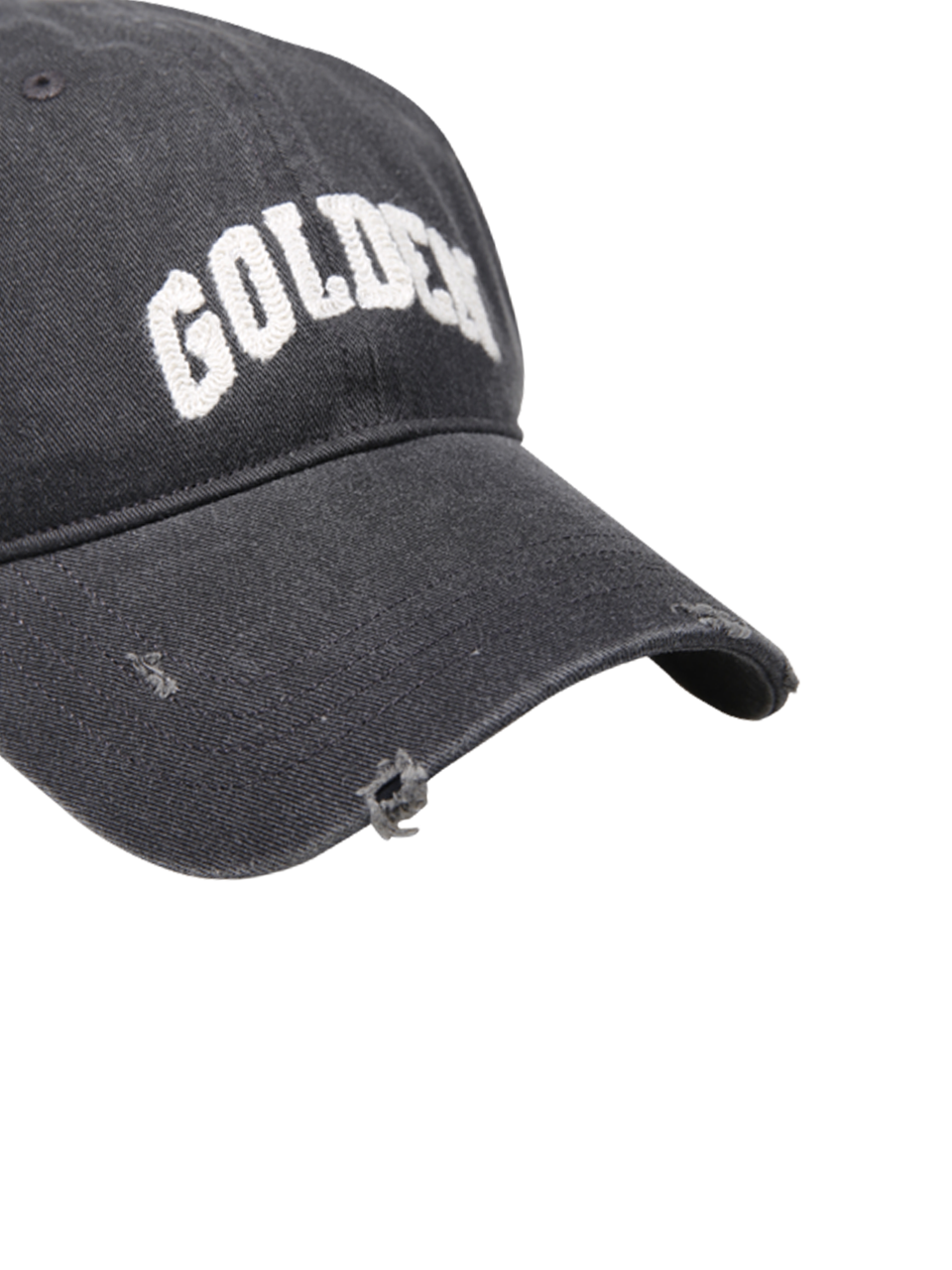 DONNA GOLDEN GOOSE CAPPELLO DA BASEBALL JOURNEY GRIGIO IN COTONE