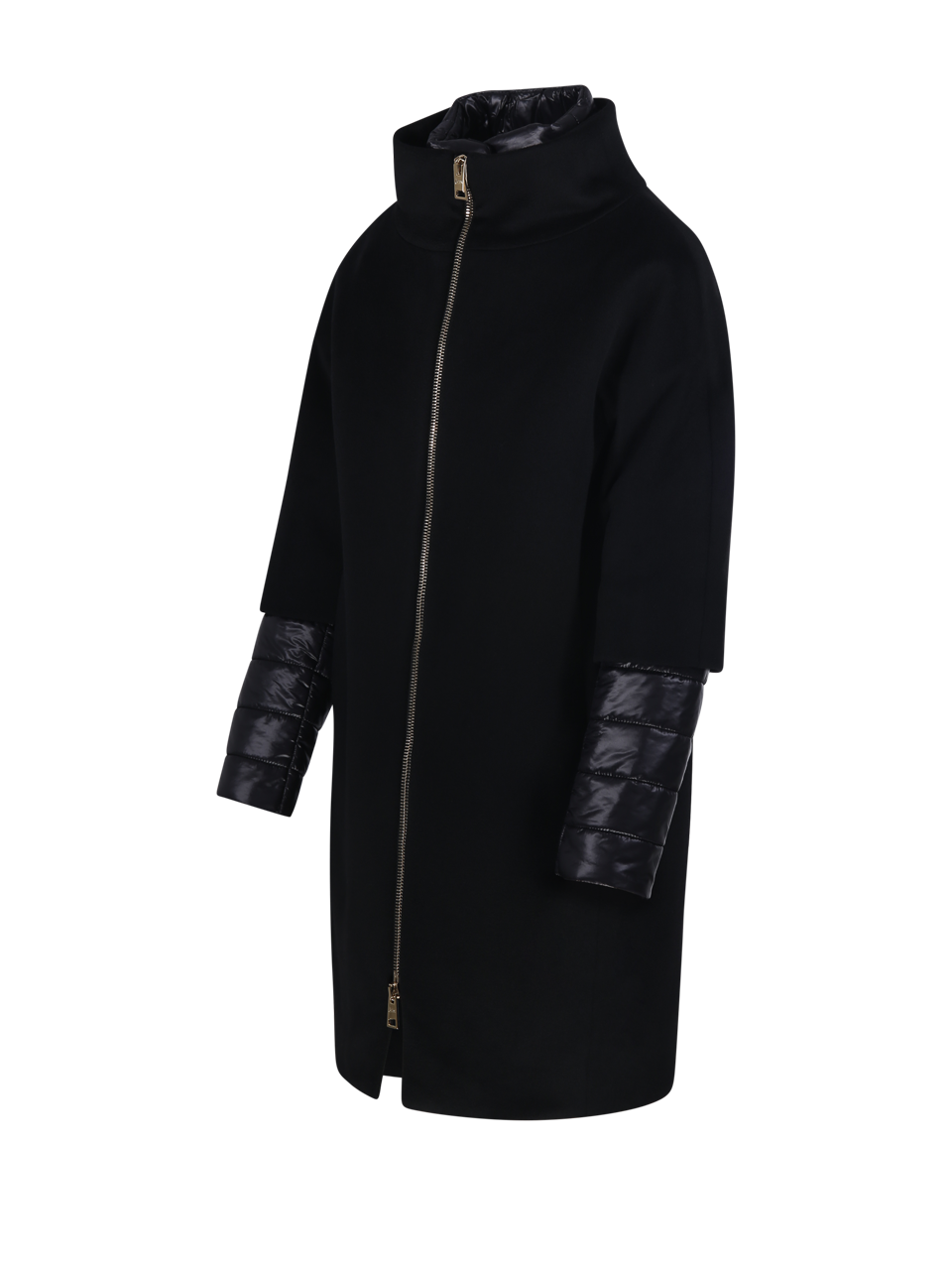 WOMAN HERNO BLACK VIRGIN WOOL DOWN JACKET