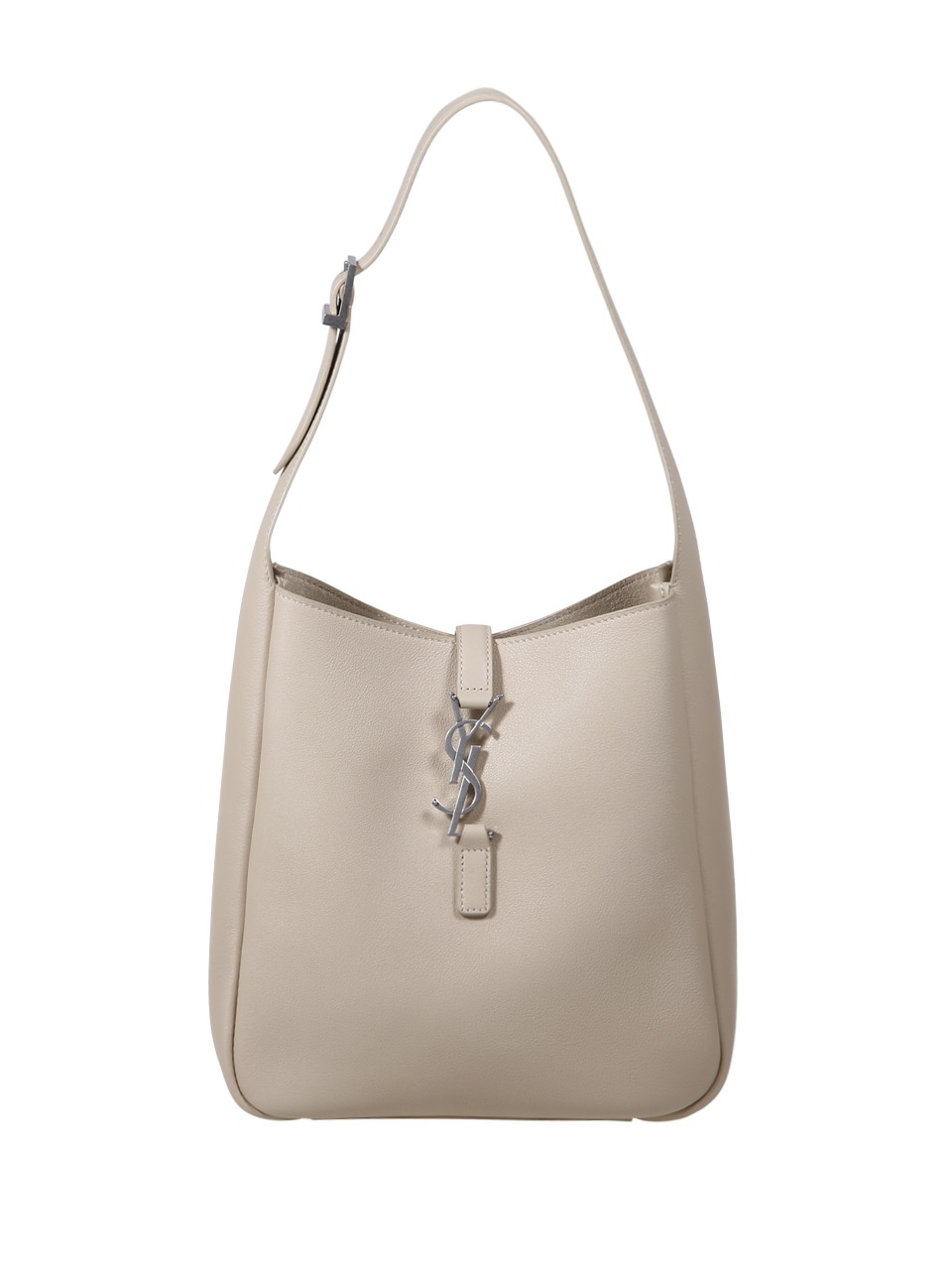 WOMAN SAINT LAURENT IVORY DOMESTICATED CALF LEATHER LE 5 A 7 SMALL SHOULDER BAG