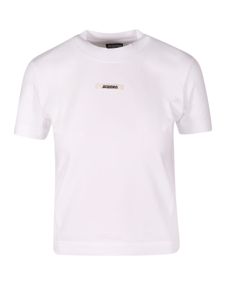 WOMAN JACQUEMUS WHITE COTTON LE TSHIRT GROS GRAIN