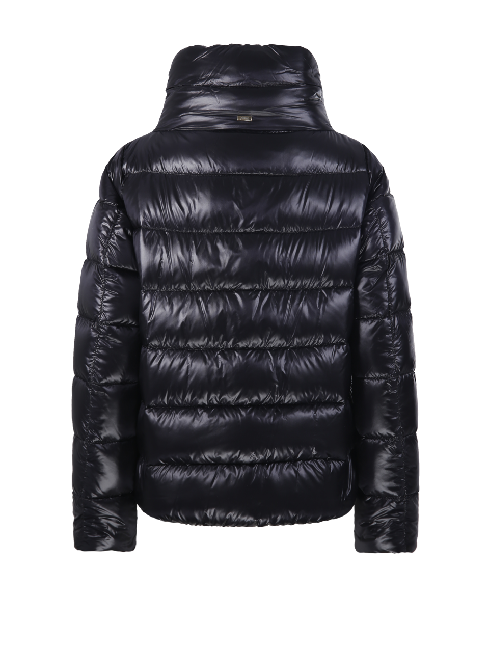 WOMAN HERNO BLACK POLYAMIDE CAPE DOWN JACKET