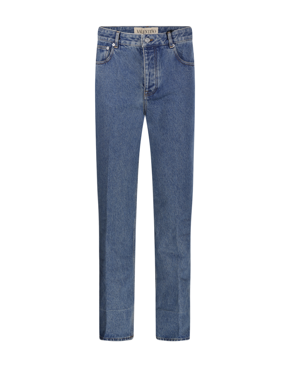MEN VALENTINO BLUE POLYESTER DENIM JEANS
