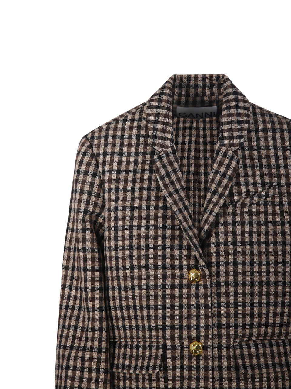 ボトムスその他 Ganni Check Wool Mix Oversized Blazer ガニー(GANNI)｜Check Wool Mix Oversized Blazer ｜Forget-me