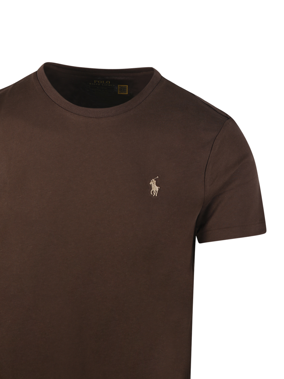 Tシャツ・カットソー POLO RALPH LAUREN Men T Shirts 710671438 329 Brown MEN RALPH LAUREN BROWN COTTON T-SHIRT