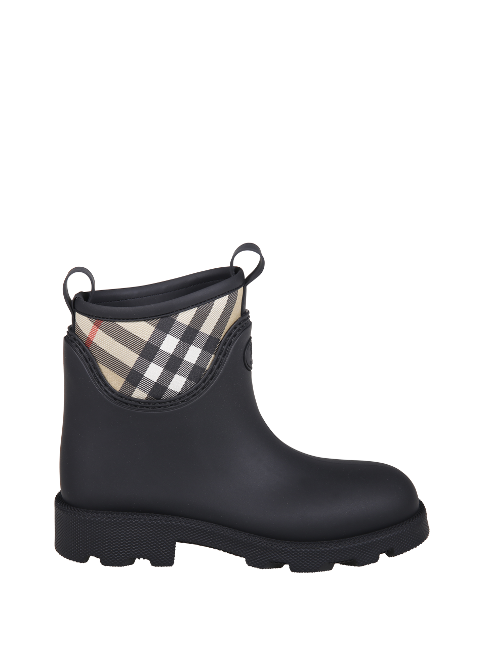 WOMAN BURBERRY GREEN SYNTETHIC RUBBER LF MARSH STAMP LOW BOOTS