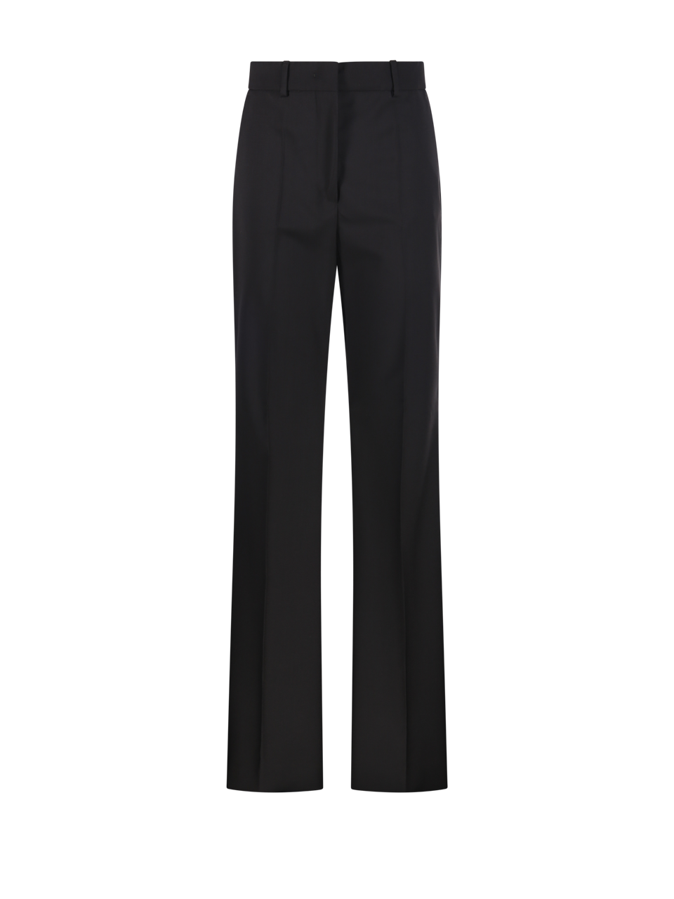 WOMAN MAXMARA SPORTMAX BLACK VIRGIN WOOL HANGAR PANTS