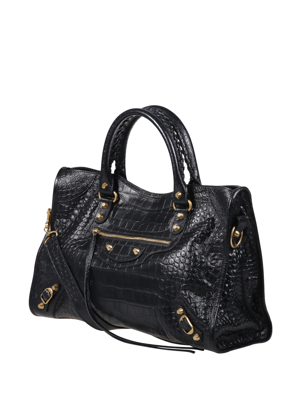 WOMAN BALENCIAGA BLACK CALF LEATHER MEDIUM LE CITY BAG