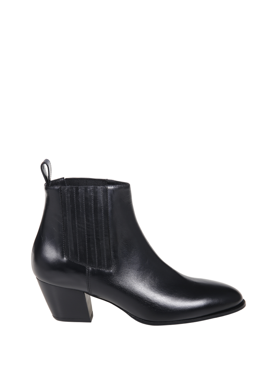 WOMAN SERGIO LEVANTESI BLACK LEATHER PERLA56 BOOTS