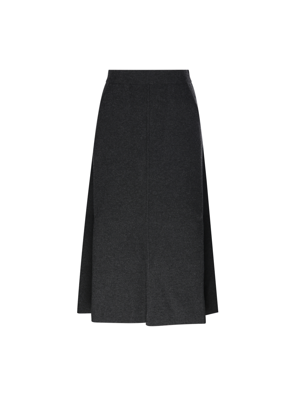 WOMAN MAXMARA PURE GREY VISCOSE VORTICE KNITTED SKIRT