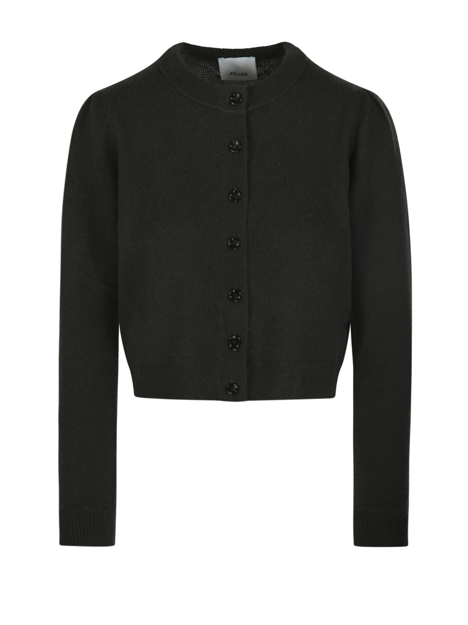 WOMAN ALLUDE GREEN CASHMERE CARDIGAN 