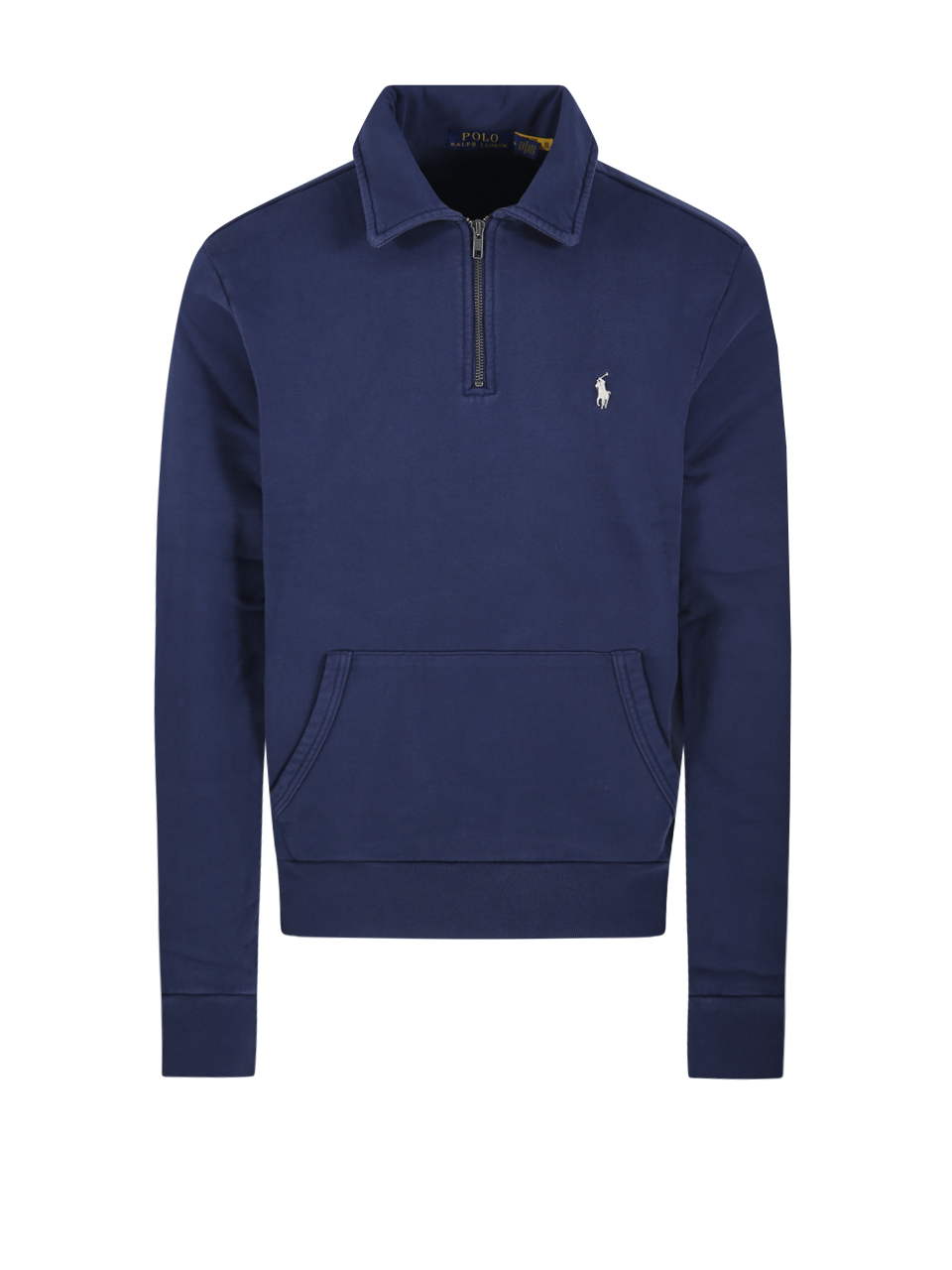 UOMO RALPH LAUREN FELPA IN COTONE BLU 