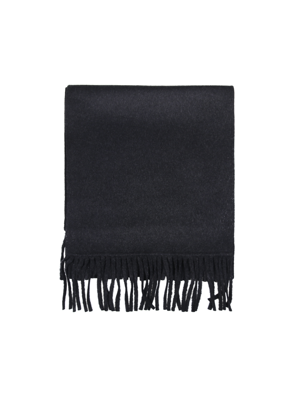 DONNA THE DYNAMIS STUDIO SCIARPA CON FRANGE LYON IN LANA GRIGIO SCURO