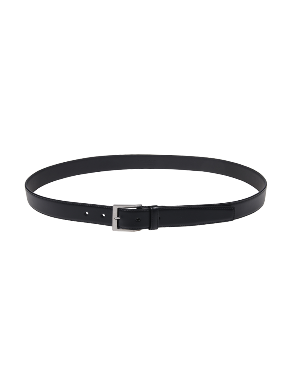 MEN SAINT LAURENT BLACK CALF LEATHER BELT