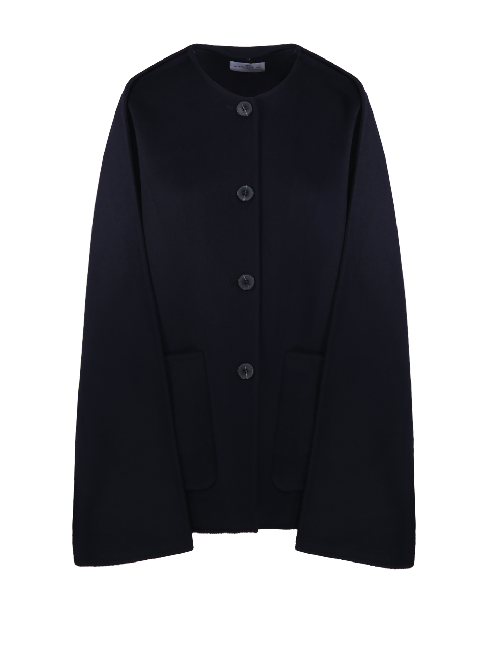 WOMAN THE DYNAMIS STUDIO DARK BLUE WOOL ANTWERP SCARF COAT
