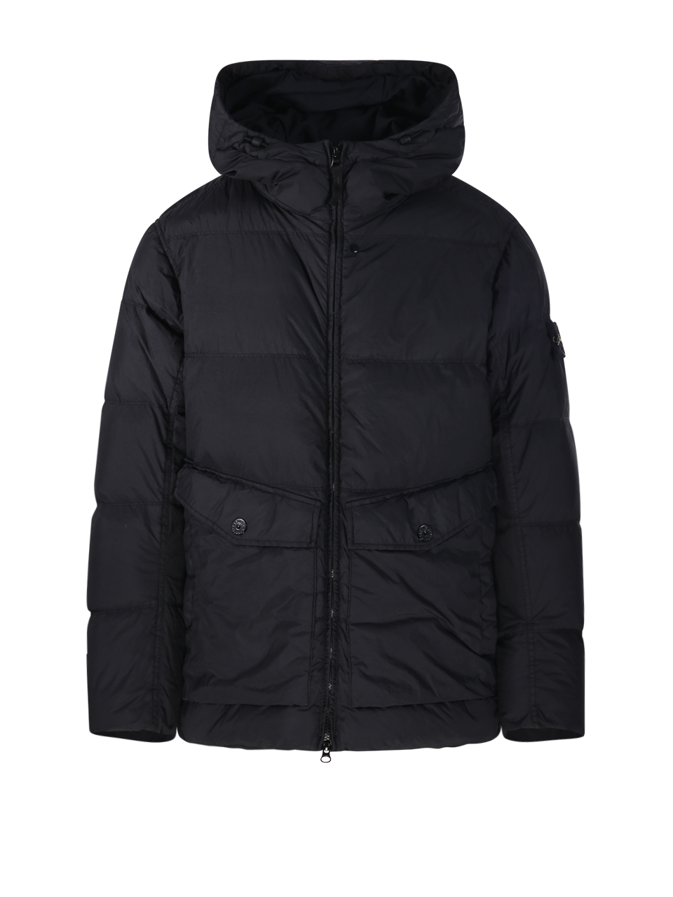 UOMO STONE ISLAND PIUMINO TRAPUNTATO IN POLIAMMIDE NERA 