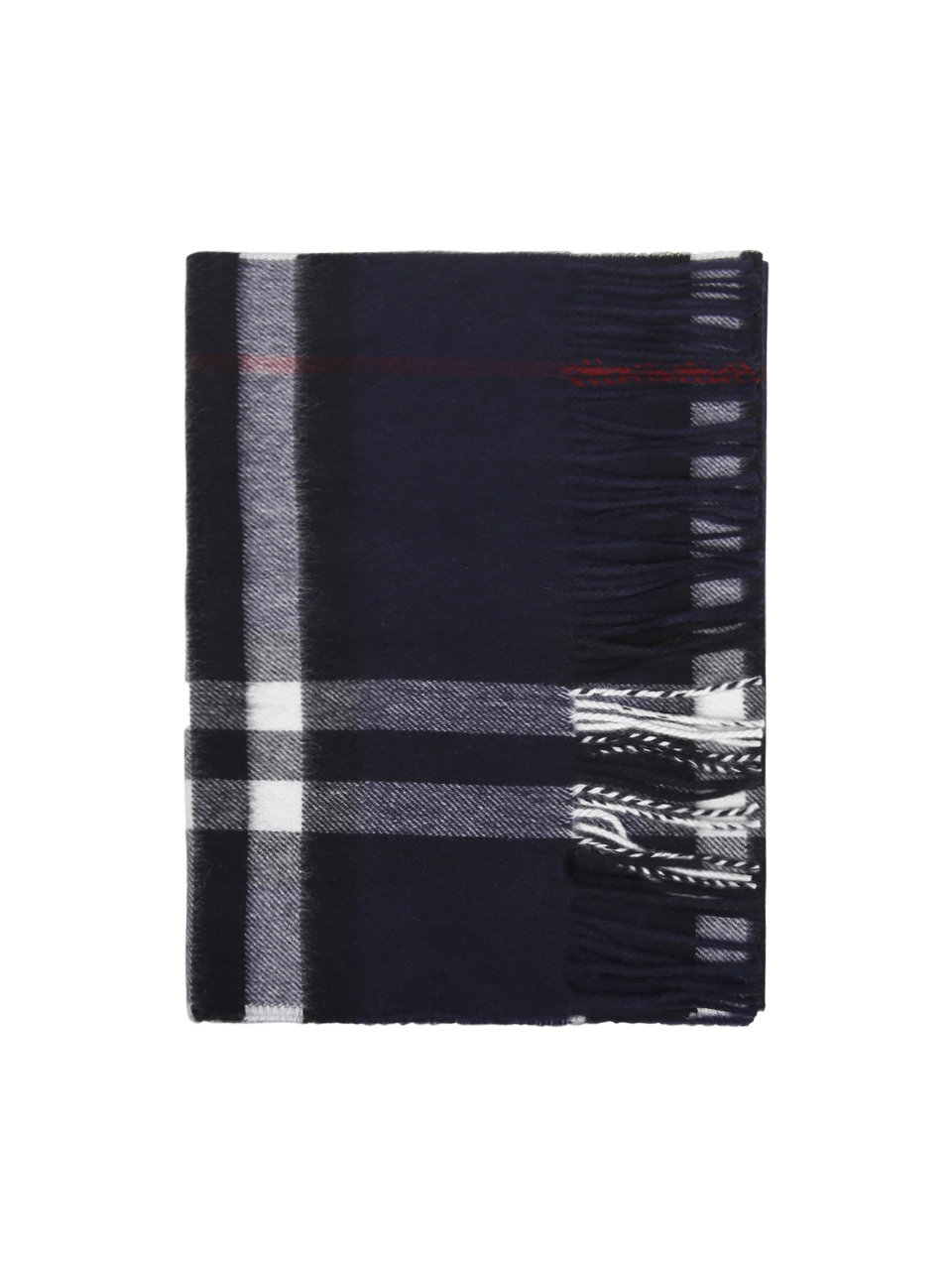 WOMAN BURBERRY BLUE CASHMERE MU GIANT CHK CS SCARF