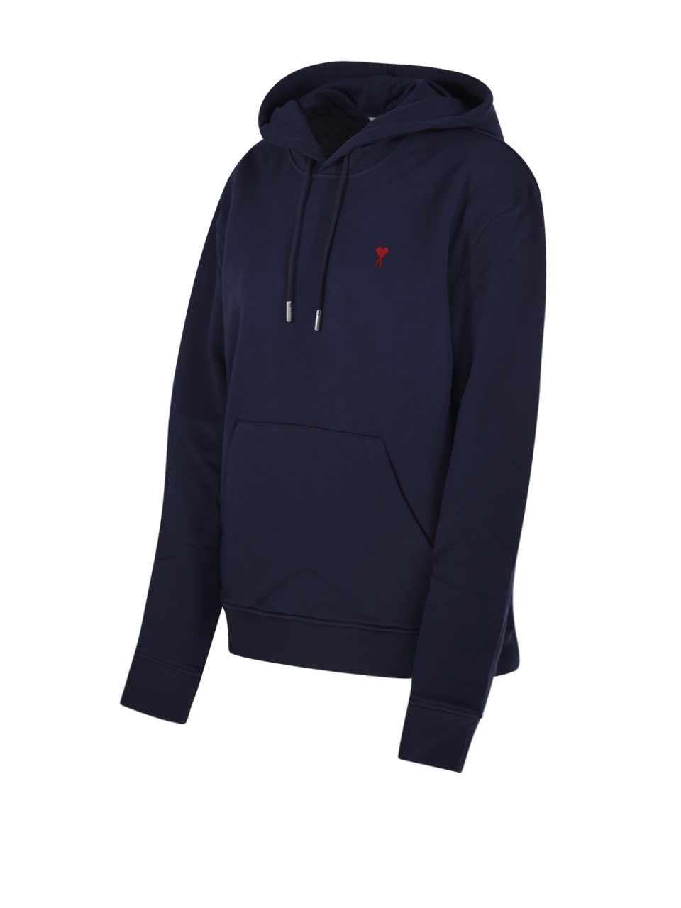 WOMAN AMI BLUE COTTON ADC HOODIE 
