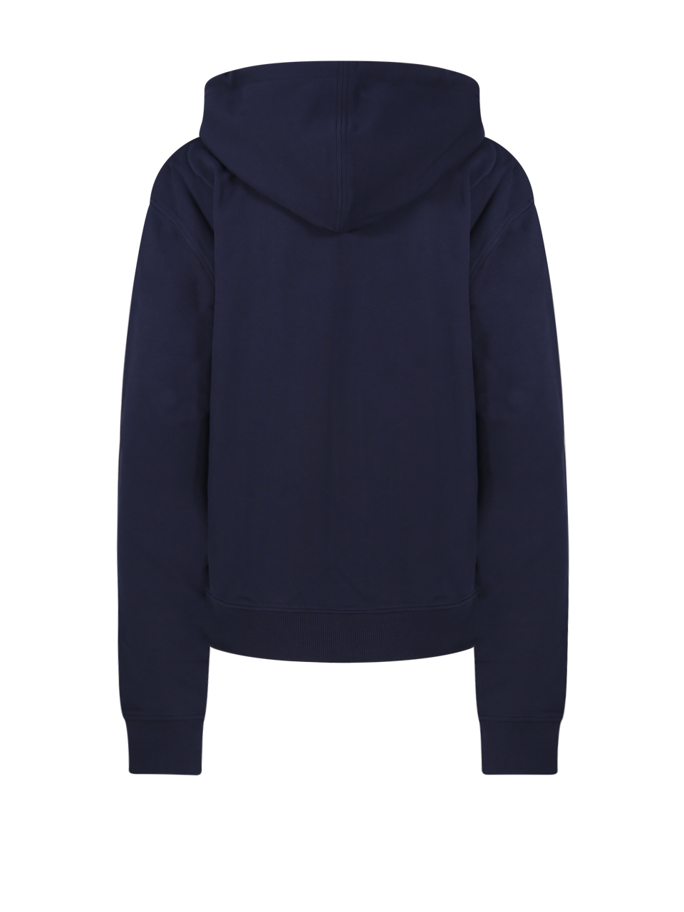WOMAN AMI BLUE COTTON ADC FULL ZIP HOODIE