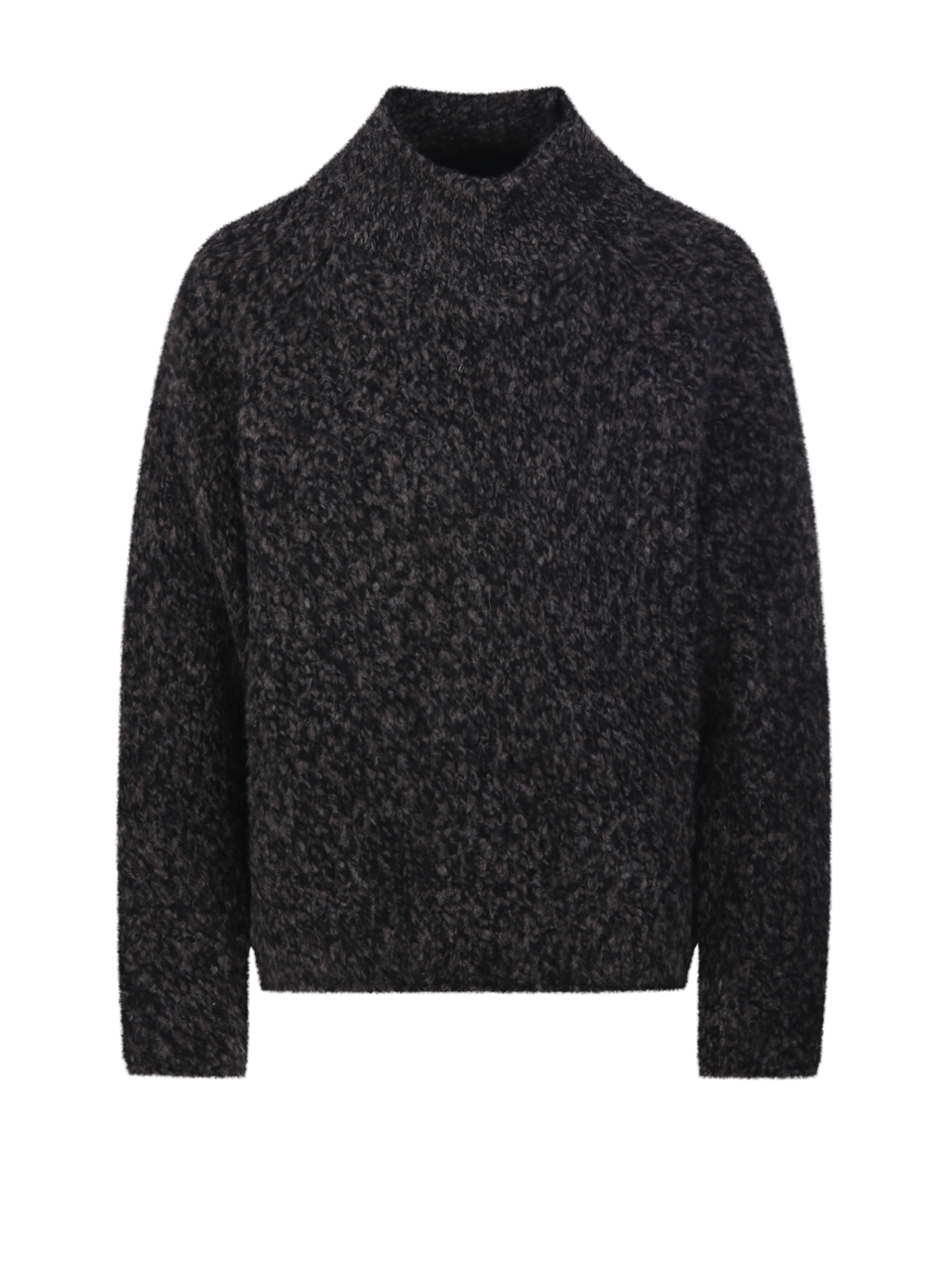 WOMAN FABRIZIO DEL CARLO BLACK MERINO WOOL SWEATER