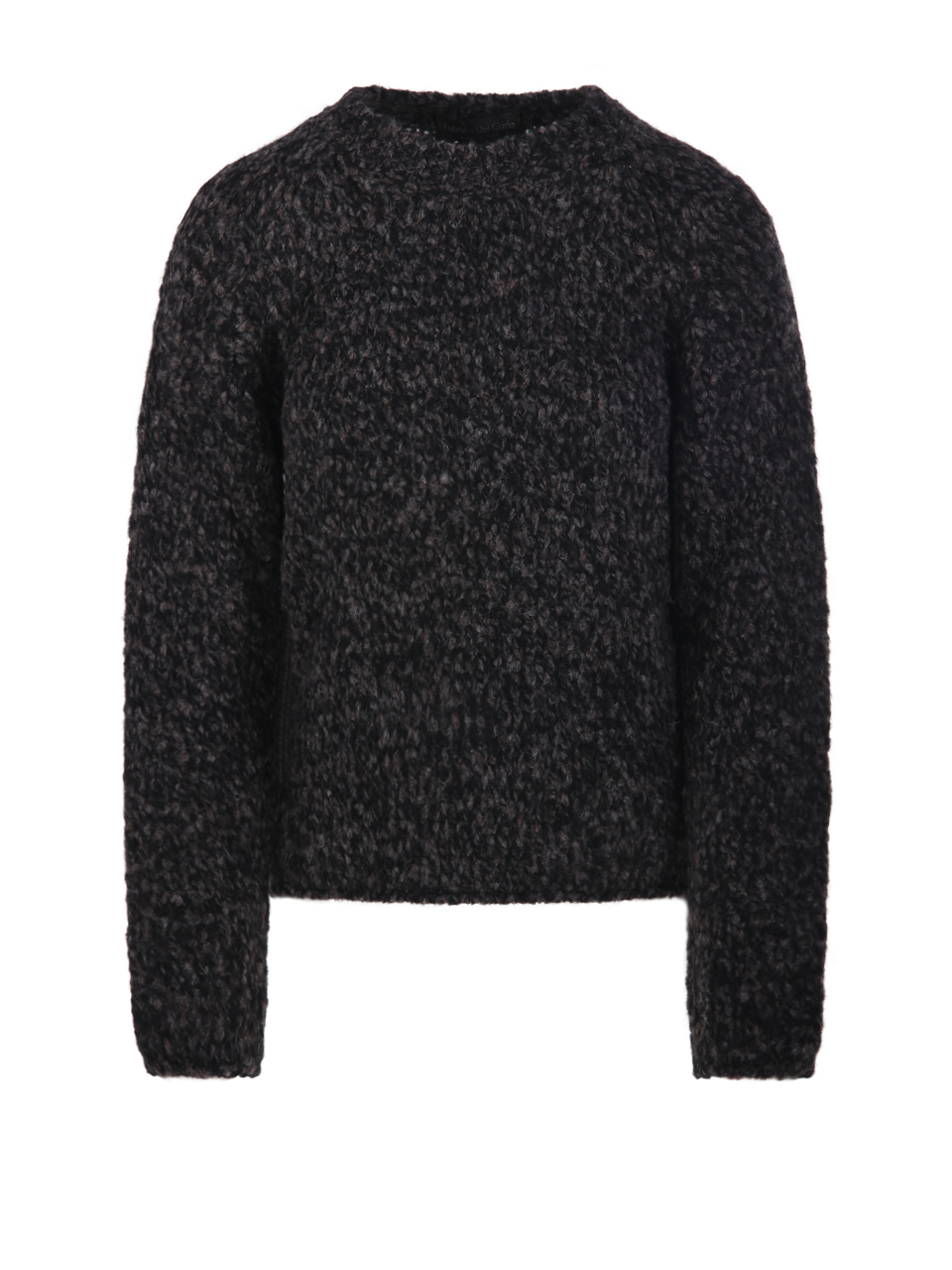 DONNA FABRIZIO DEL CARLO MAGLIONE IN LANA MERINO NERA 