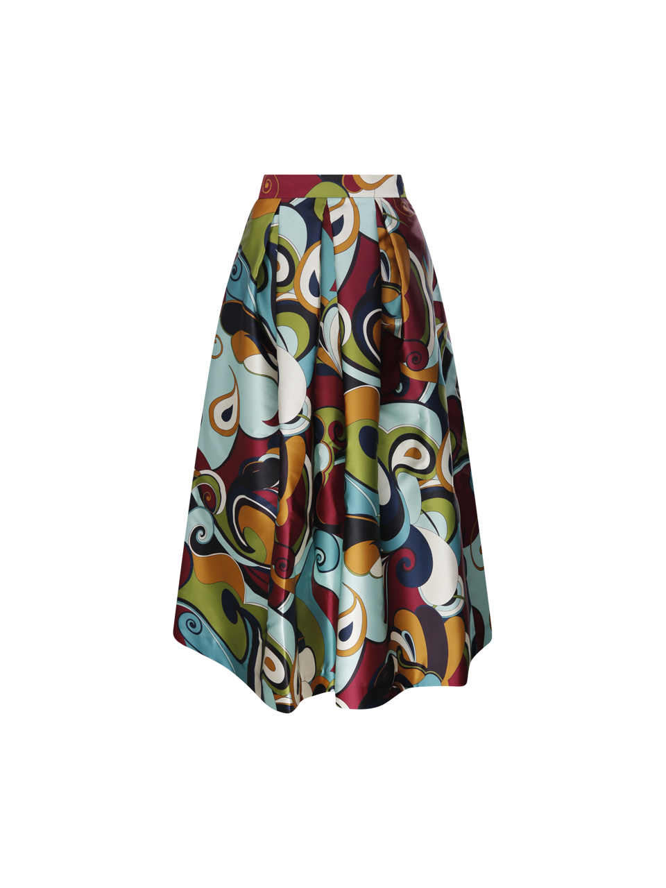 WOMAN LUNATICA MULTICOLOR POLYESTER GROOVY SKIRT