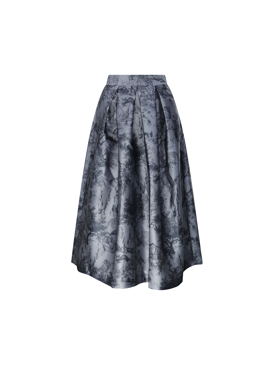 WOMAN LUNATICA GREY POLYESTER VERSAILLE SKIRT