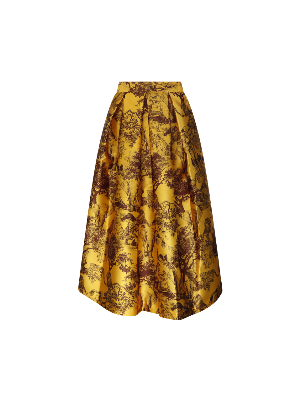 WOMAN LUNATICA YELLOW POLYESTER VERSAILLE SKIRT