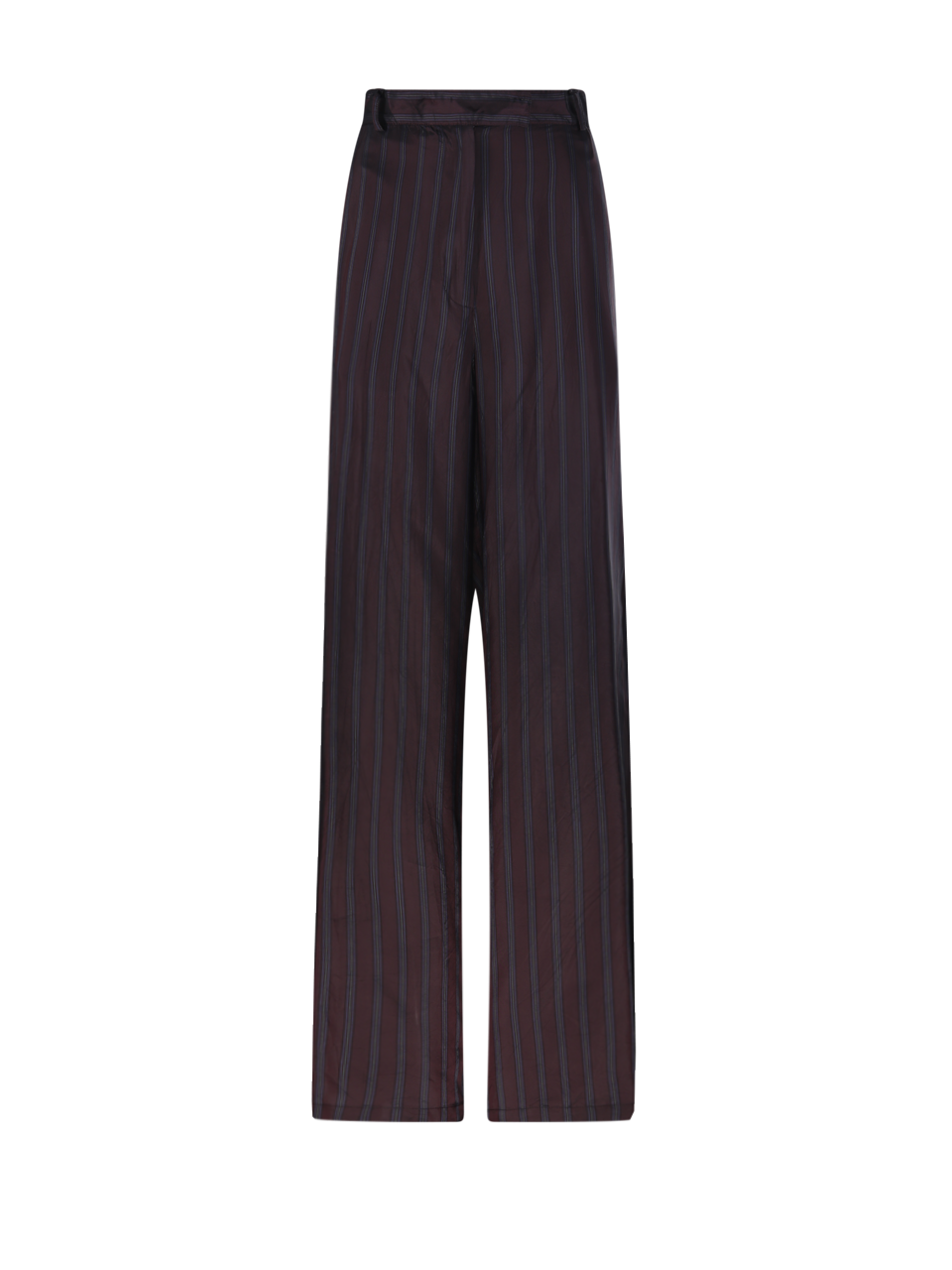 DONNA DRIES VAN NOTEN PANTALONI PENN IN CUPRO BORDEAUX