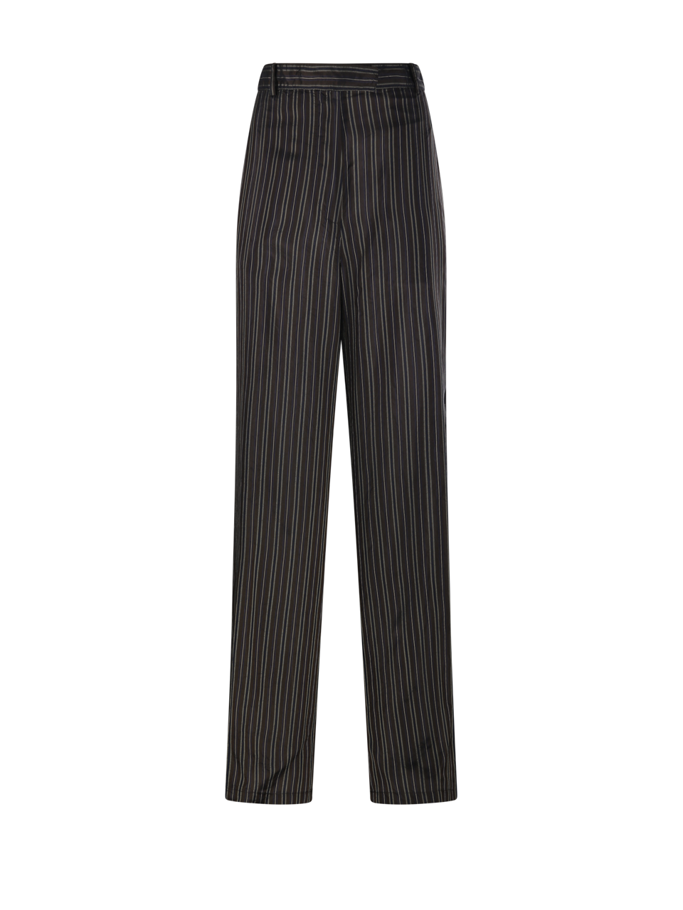 DONNA DRIES VAN NOTEN PANTALONI PENN IN CUPRO MARRONE 