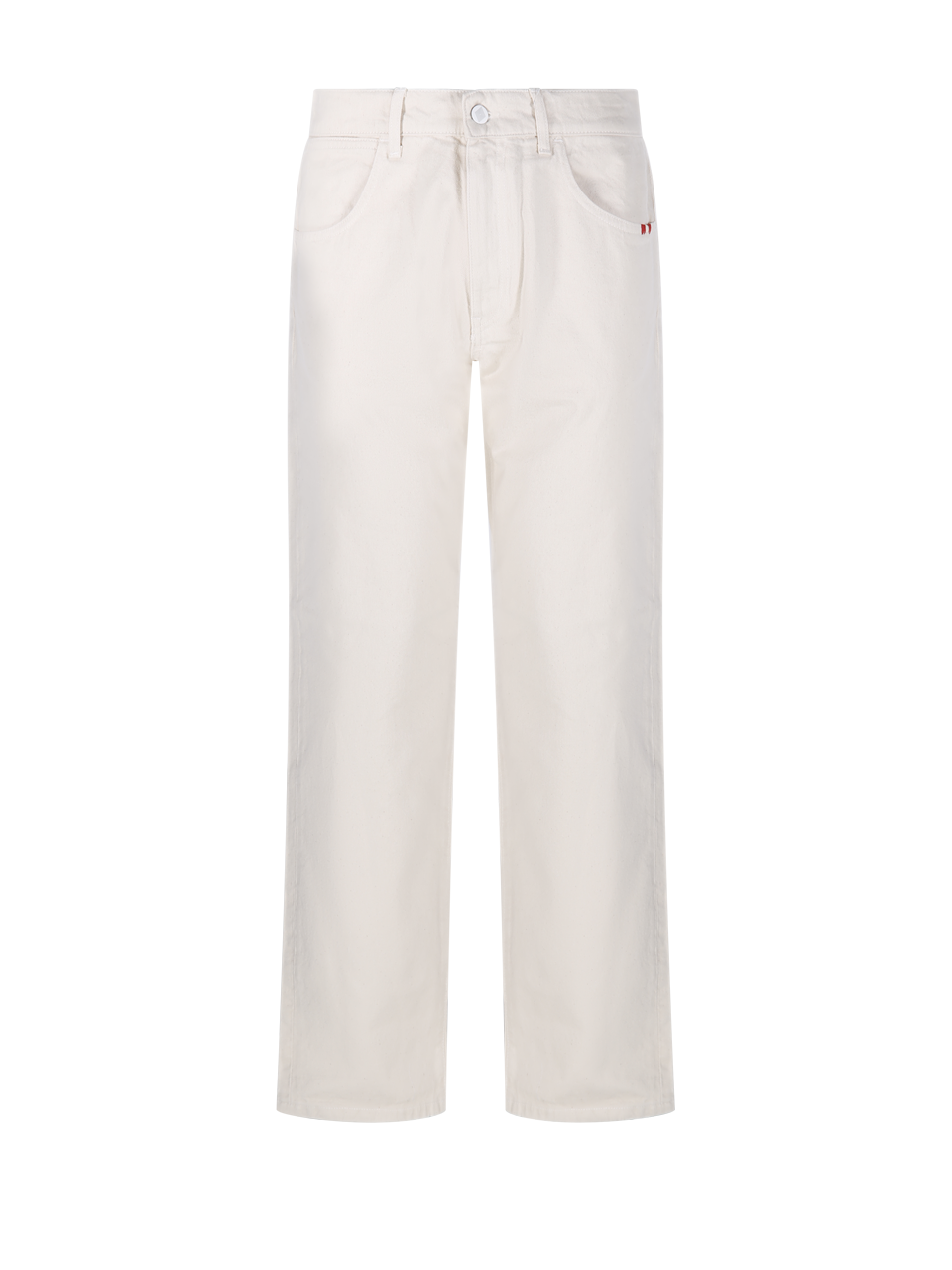 MEN AMISH WHITE COTTON JEANS