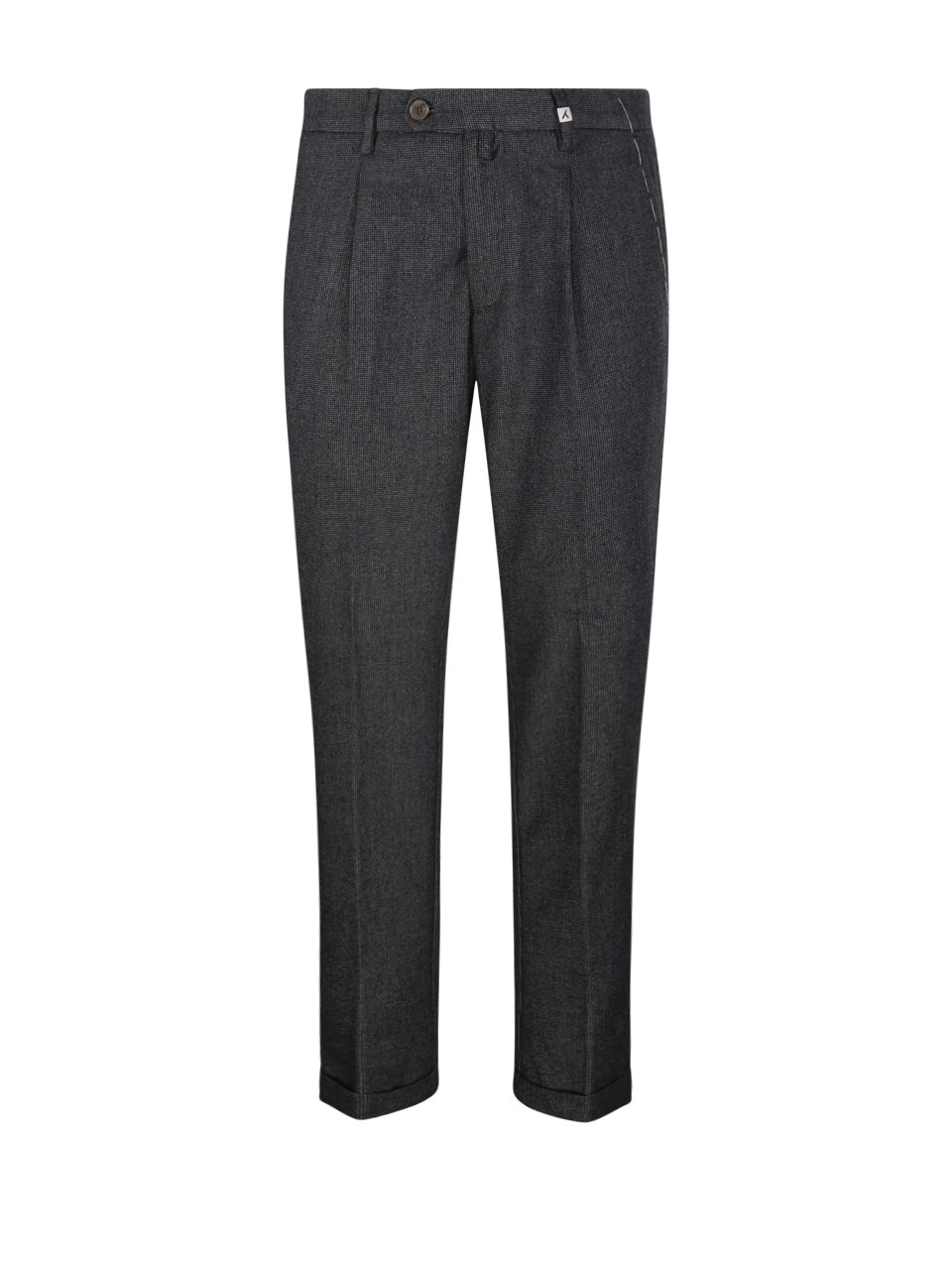 MEN MYTHS GREY POLYESTER LONG PANT