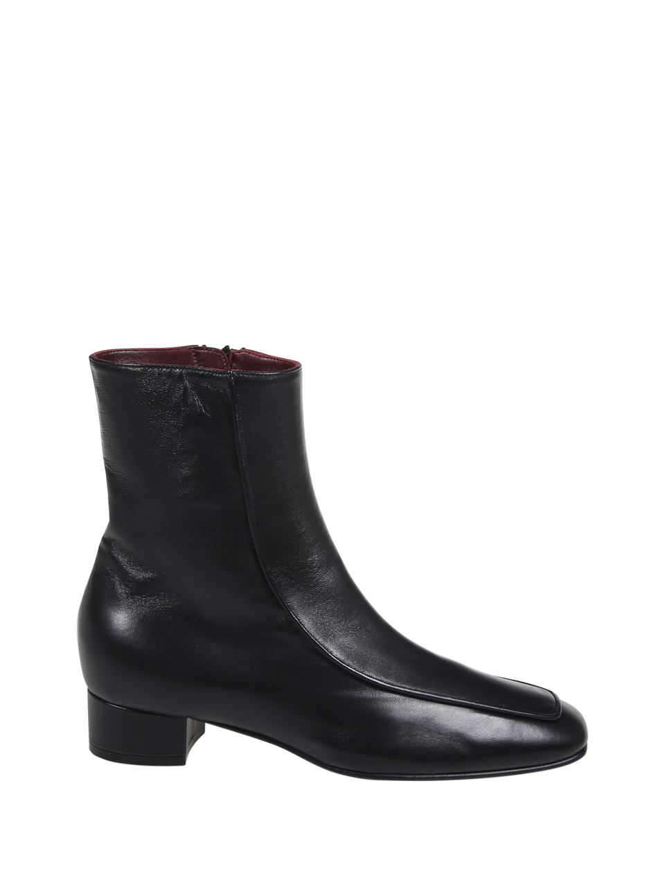 WOMAN HERBERT LEVINE BLACK LAMB LEATHER SHADOW BAN BOOT