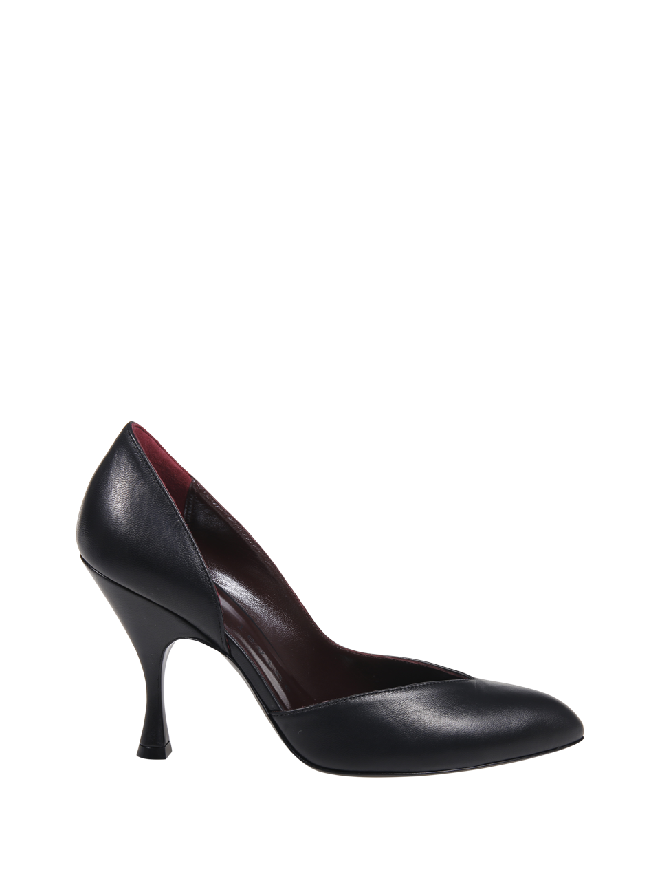 WOMAN HERBERT LEVINE BLACK LAMB SKIN NOT HALF BAD PUMP