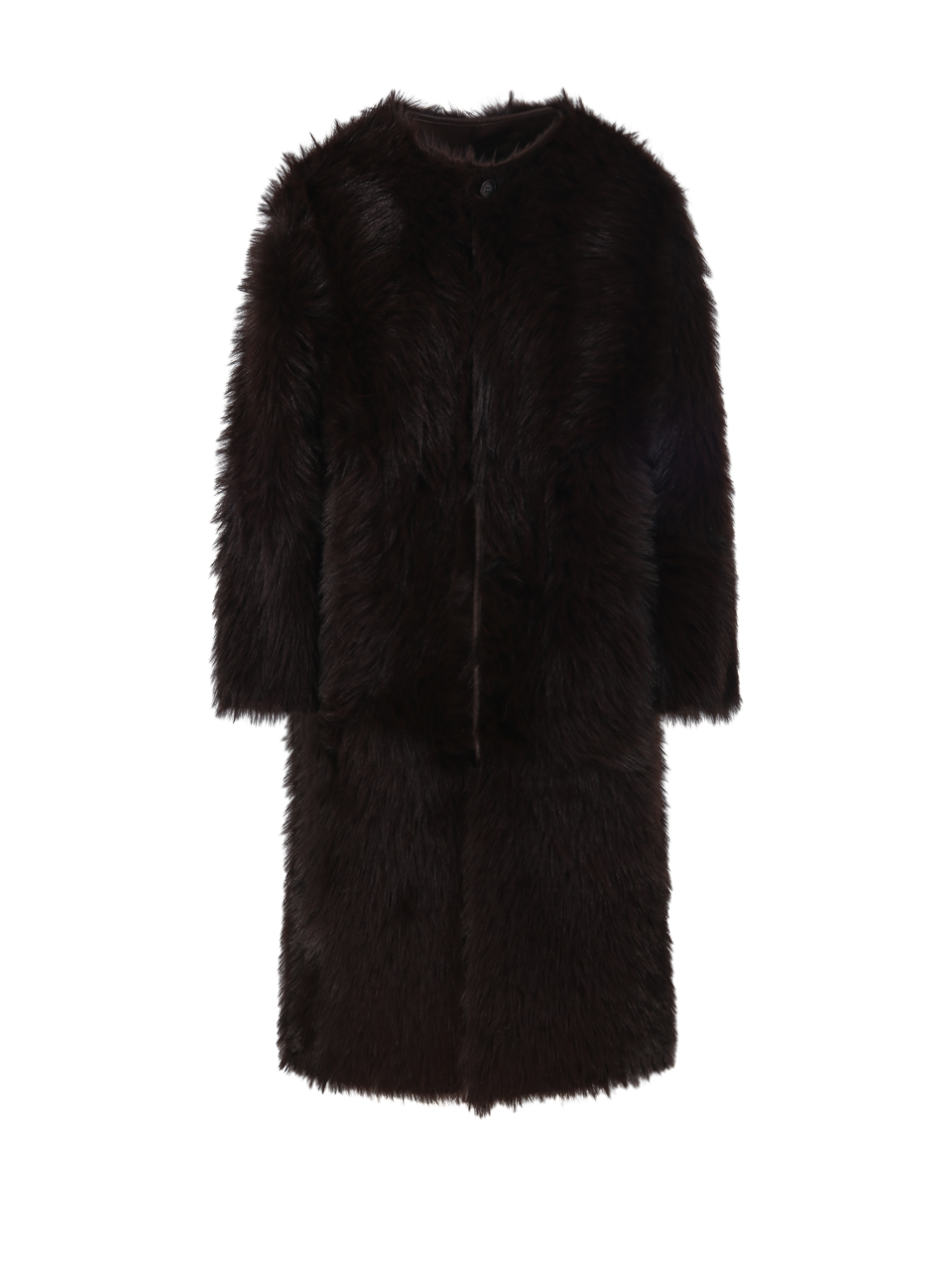 DONNA URBANCODE PELLICCIA IN POLIESTERE MARRONE