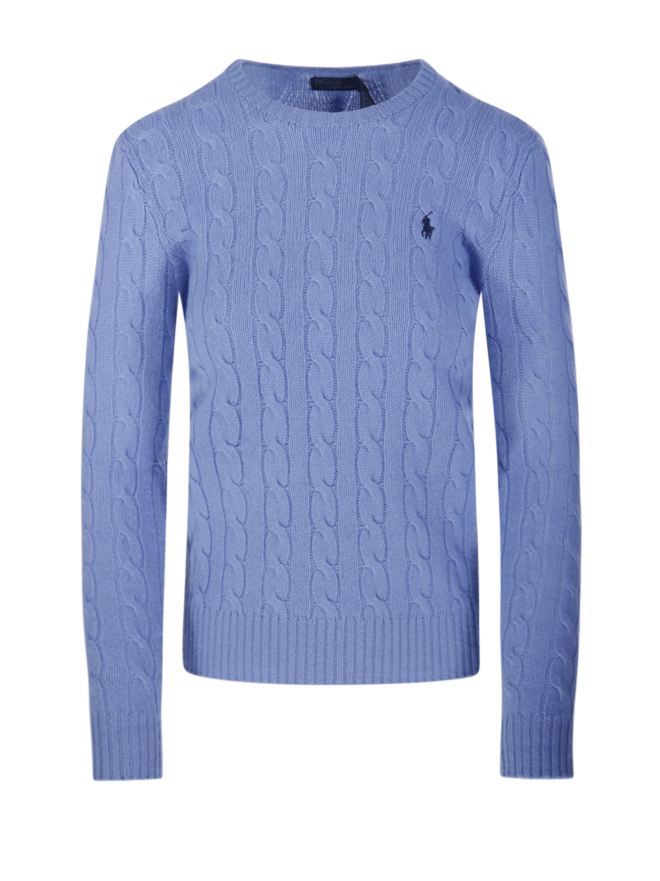 WOMAN RALPH LAUREN LIGHT BLUE WOOL JULIANNA LONG SLEEVE PULLOVER