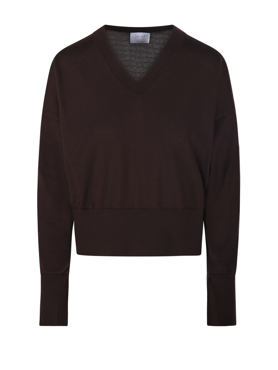 WOMAN COLLEZIONE N01 BROWN WOOL SWEATER
