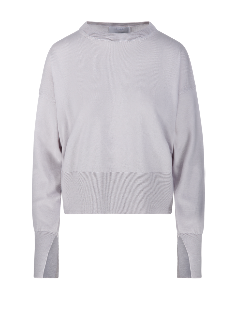 WOMAN COLLEZIONE N01 LIGHT GREY WOOL SWEATER