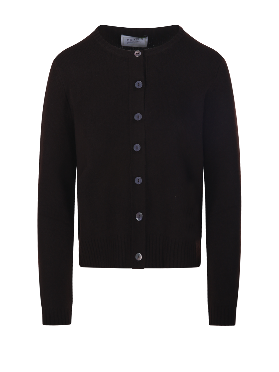 WOMAN BE YOU BROWN CASHMERE LADY72 CARDIGAN