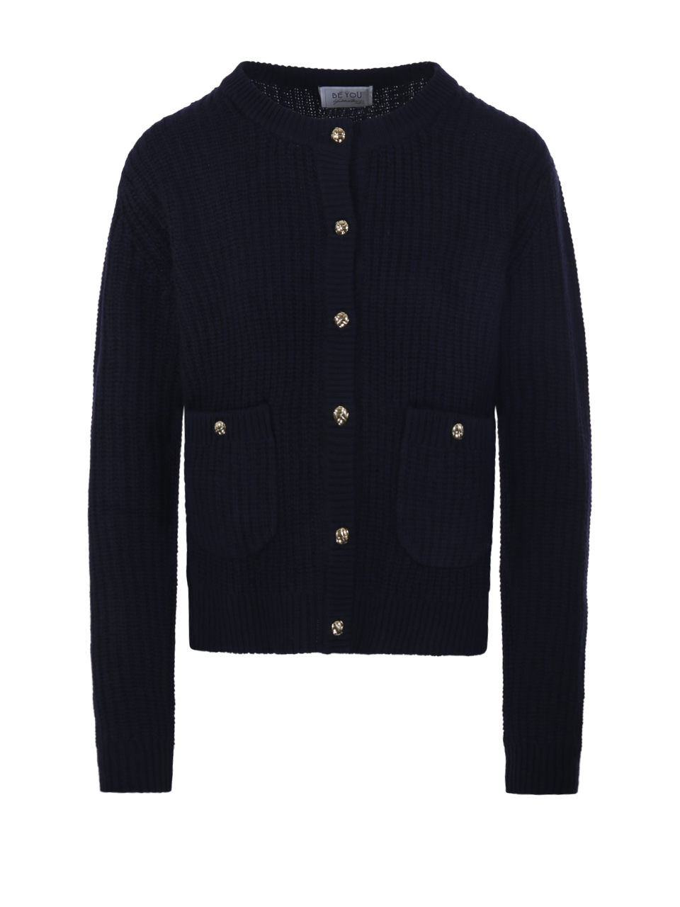 WOMAN BE YOU BLUE CASHMERE LADY72 CARDIGAN